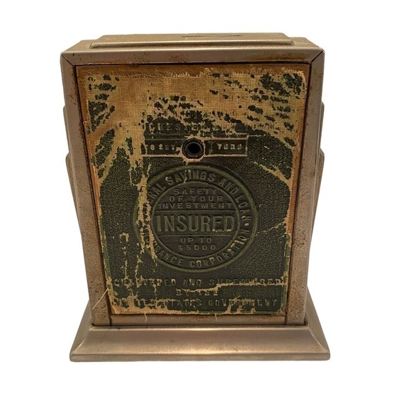 Vintage First Federal Savings Toy Coin Book Piggy Bank of Rochester USA TOY - Picture 7 of 14